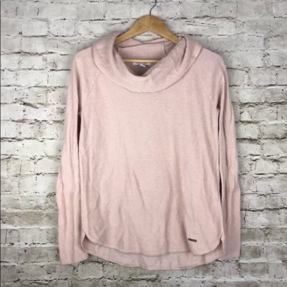 Calvin Klein blush Cowl Neck Sweater